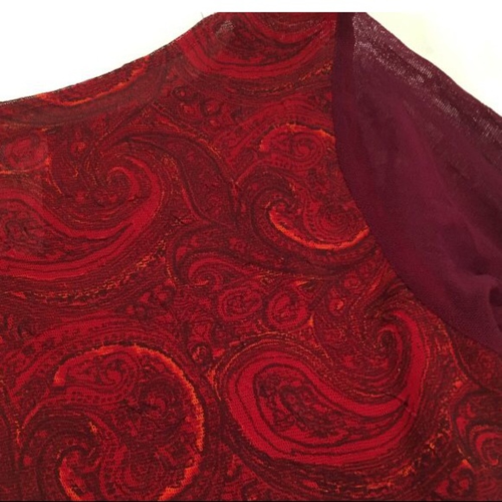 Jacques Three Quarter Length Swirls Top - Picture 3 of 4